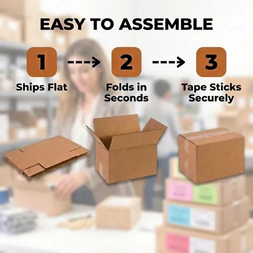 Miniatura 5 de BOX USA Cajas de envío pequeñas de 30,5 cm x 30,5 cm x 30,5 cm Paquete de 25 - Caja de cartón corrugado para mudanza, envío, embalaje, envasado