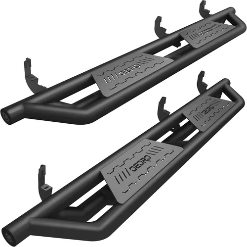 OEDRO Estribos compatibles con Chevy Colorado/GMC Canyon Crew Cab 2015-2026, barras Nerf con barras laterales negras texturizadas