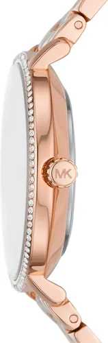 Miniatura 2 de Michael Kors Mini reloj Pyper de dos manos de acero inoxidable para mujer MK4588 - Reloj de malla de acero inoxidable de dos manecillas