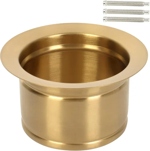 Brida extendida de eliminación de basura, brida de fregadero de eliminación de basura profunda para fregadero de cocina apta para orificio de