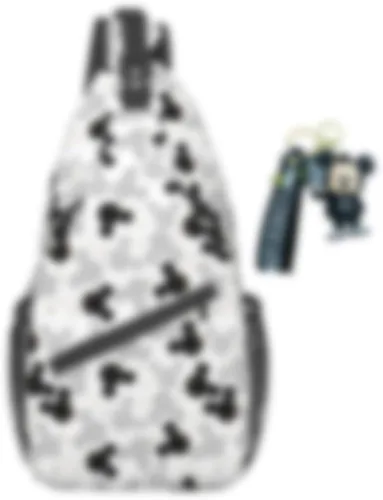 BXXNOS Mochila bandolera de dibujos animados, mochila cruzada de viaje, senderismo, bolsa de pecho, mochila de día para mujeres y hombres, Clásico