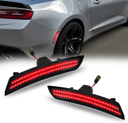 D-Lumina Luces LED ahumadas laterales compatibles con Chevy Camaro 2016 2017 2018 2019 2020 2021 2022, Cadillac CTS 2014 en adelante, Cadillac ATS