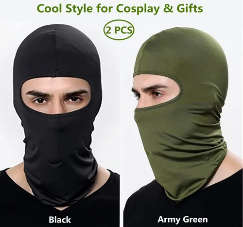 Miniatura 6 de Pasamontañas de esquí, máscara de cabeza completa, resistente al viento, protección UV, para deportes al aire libre, bufanda de esquí, gorra