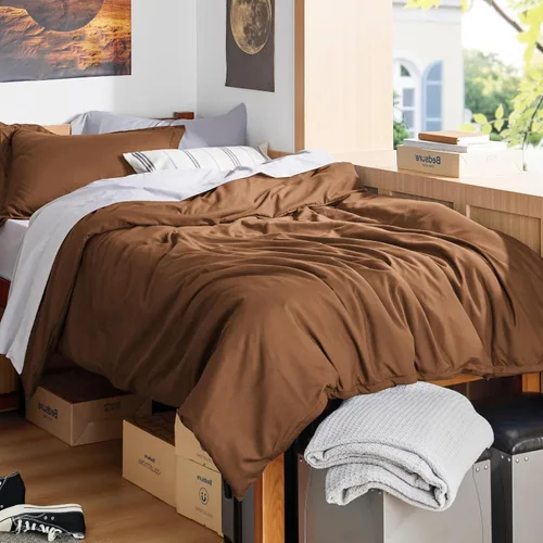 Miniatura 81 de Bedsure - Juego de funda de edredón tamaño individual/individual XL - Juego de ropa de cama suave de microfibra cepillada doble para niños