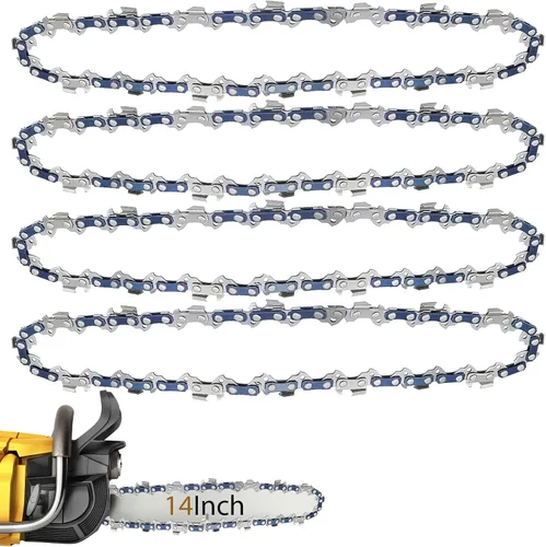 Miniatura 11 de O-CONN Paquete de 4 cadenas de repuesto de motosierra/sierra de poste de 8 pulgadas, para barras guía de 8 pulgadas, paso LP de 3/8 pulgadas