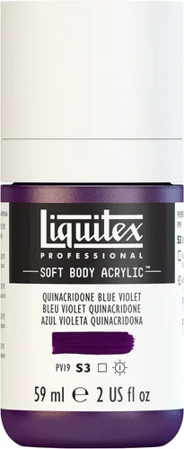 Miniatura 77 de Liquitex Professional Soft Body - Pintura acrílica, botella de 2 onzas (59 ml), blanco titanio Titanio Blanco