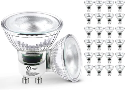Miniatura 9 de MASTERY MART Bombillas LED GU10 de 4.5 W, certificación UL, certificado Energy Star, 5000 K blanco suave, regulable, 18 unidades (paquete de 1)