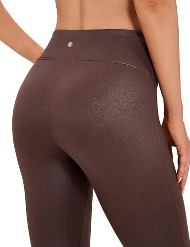 Miniatura 5 de CRZ YOGA Butterluxe - Leggings de piel sintética mate para mujer, 26.5 pulgadas, sin costuras frontales, cintura alta, elásticos, pantalones de piel