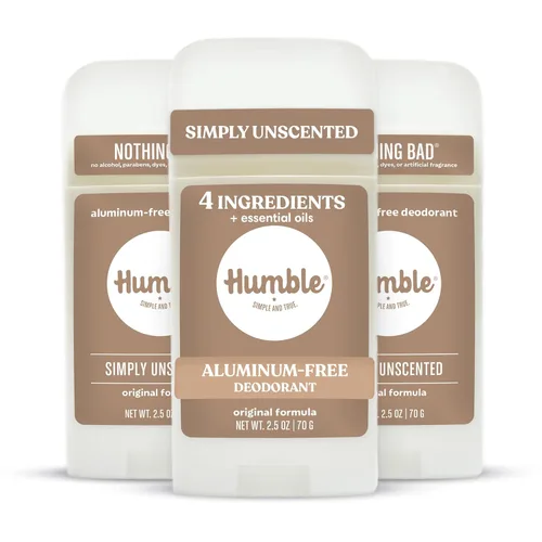 HUMBLE BRANDS - Formula original de desodorante sin aluminio Control de olores de larga duración con bicarbonato de sodio y aceites esenciales,