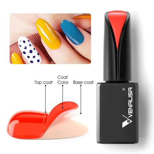 Miniatura 10 de VENALISA - Esmalte de uñas en gel rosa bebé, 0.53 onzas líquidas, color rosa claro, color rosa claro, color rosa nude, primavera y verano, esmalte