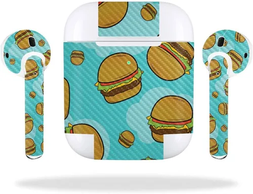 Miniatura 15 de MightySkins - Skin de fibra de carbono para Apple AirPods 2 (2019), diseño de plátanos, protección y acabado de fibra de carbono texturizada Fácil