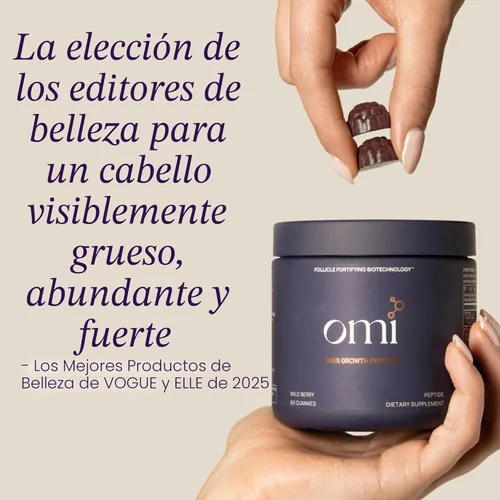 Miniatura 5 de OMI - Peptides for Hair Growth, Gummies for Women with Patented Follicle Fortifying Biotechnology, Now in Delicious Wild Berry Flavor