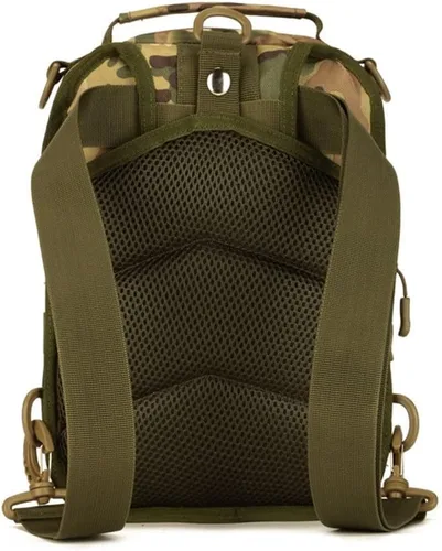 Miniatura 2 de UNISTRENGH Mochila táctica militar para el pecho, mochila Molle, bolsa de hombro casual, equipo cruzado, CP Camouflage