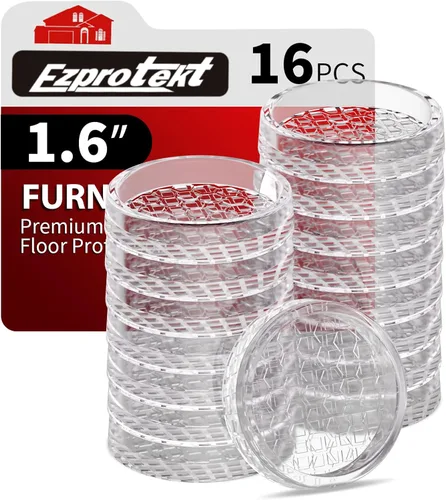 Miniatura 44 de Ezprotekt Almohadillas Antideslizantes para Muebles, 8 Piezas Copas de Ruedas de Goma Antideslizantes de 2.5", Posavasos Antideslizantes