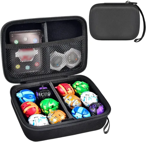 Funda compatible con Bakugan para Baku Gear Pack, organizador de juguetes, almacenamiento para tarjetas Bakucores y figuras de acción ultra