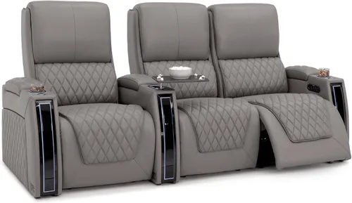 Miniatura 40 de Seatcraft Apex Zero-Gravity CoolZero - Asiento de cine en casa de cuero italiano, reposacabezas eléctrico, lumbar eléctrico, reclinable eléctrico