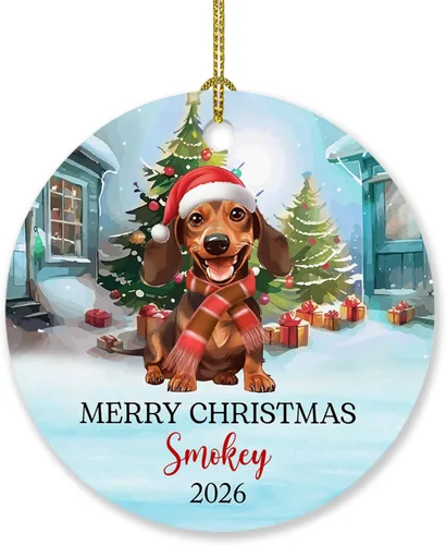 Miniatura 18 de Adorno de perro de Alaskan Malamute personalizado, árbol de Navidad, adorno de perro de Malamute de Alaska, regalos para amantes de los perros