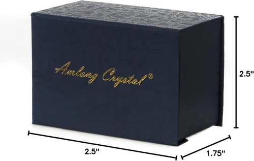 Miniatura 4 de Amlong Crystal bola de cristal de 3 pulgadas (80 milímetros) con base de secoya con diseño de león Morado