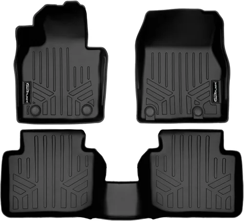 Miniatura 8 de SMARTLINER Juego de alfombrillas de primera fila para todo tipo de clima, compatibles con Mazda CX50 2023-2025