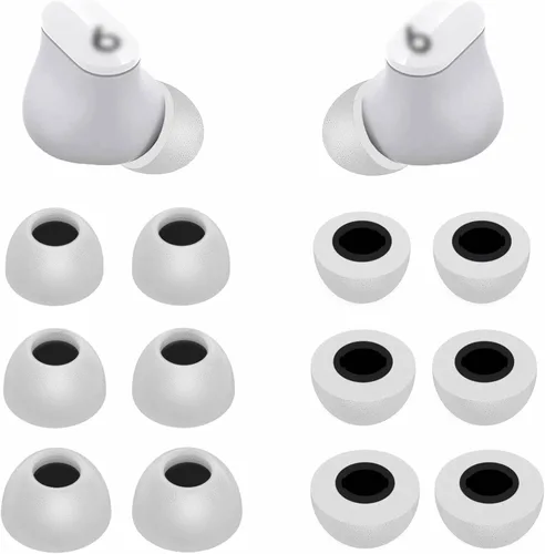Miniatura 10 de Espuma de memoria de repuesto de tamaño pequeño compatible con Beats Fit Pro/Studio Buds + puntas para oídos, cancelación de ruido, se ajusta
