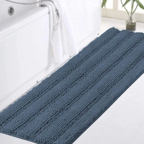 Miniatura 57 de Turquoize Alfombras de Baño de Chenilla Peludas Alfombra de Baño Antideslizante Gruesas Alfombras Peludas para Baño Chenilla Juego de Alfombra