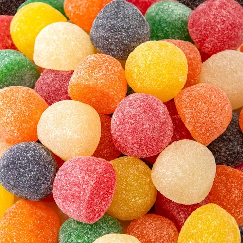 Gum Drops Paquete de 2 libras | Caramelos de gelatina gigante de gominolas | Surtido de sabores de frutas y regaliz | Caramelo de gotas de goma de