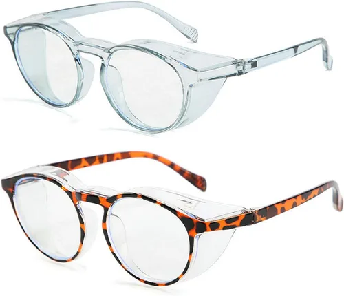 Miniatura 21 de Anteojos de seguridad que no se empañan, con protección UV400, lentes con bloqueo de luz azul para hombres y mujeres, anteojos transparentes