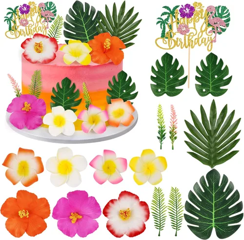 Miniatura 21 de Hooqict 26 piezas de decoraciones de pasteles de los años 80 y 90, decoraciones retro de los años 80 de hip hop con bolas de purpurina para cupcakes