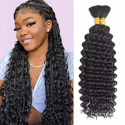 Miniatura 27 de Paquetes de cabello afro rizado y kinky, extensiones de cabello humano de 8 pulgadas, tejido rizado sin procesar, doble entretejido, virgen