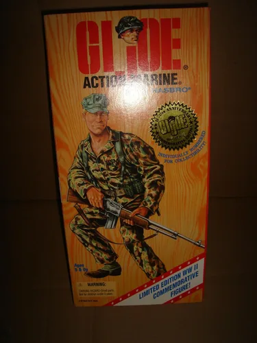 Miniatura 2 de Figura de acción marina GI Joe de 12 pulgadas de la Segunda Guerra Mundial Edición Conmemorativa Numerada del 50 Aniversario (Hasbro 1995)