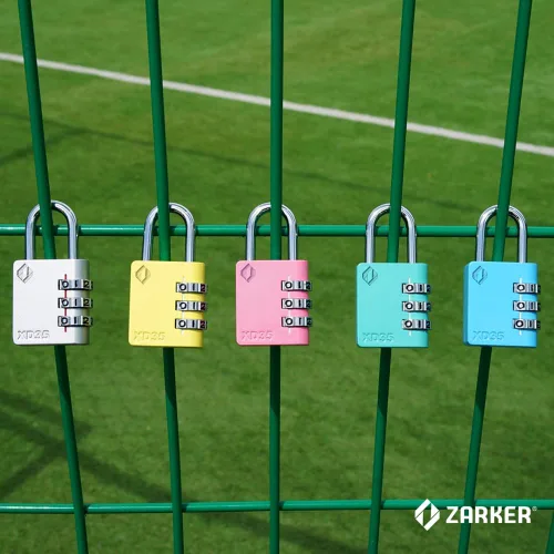 Miniatura 8 de ZarkerXD35 - Candado de combinación de 3 dígitos para escuela, gimnasio, casillero deportivo, valla, caja de herramientas, funda, al aire libre, Rosa
