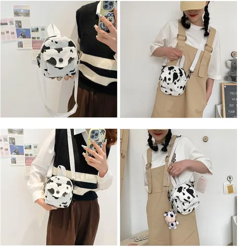 Miniatura 12 de Bolso cruzado de pana de fresa para mujeres y niñas, bonito bolso de mano con diseño de fresa, bolso de mensajero pequeño, bolso de hombro