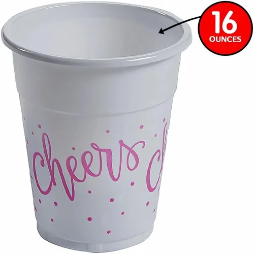 Miniatura 3 de Fun Express Vasos de plástico desechables Cheers