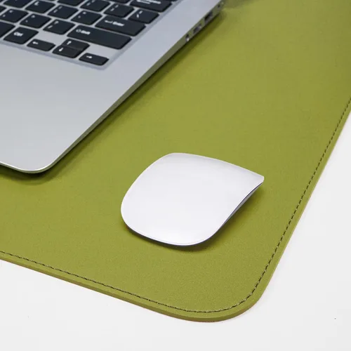 Miniatura 5 de Protector de escritorio de cuero, alfombrilla de escritorio grande con corcho natural y cuero PU, alfombrilla para mouse, alfombrilla de escritorio