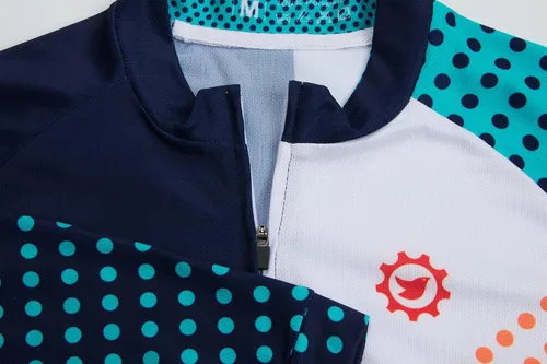 Miniatura 3 de GCRFL Camiseta de ciclismo de manga larga para hombre con bolsillo de cremallera 31 transpirable de secado rápido