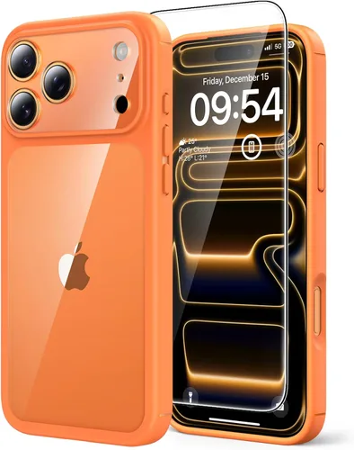 Miniatura 73 de TAURI Funda magnética 2 en 1 transparente para iPhone 14 Pro, compatible con Magsafe [no amarillenta] con protector de pantalla, protección de grado