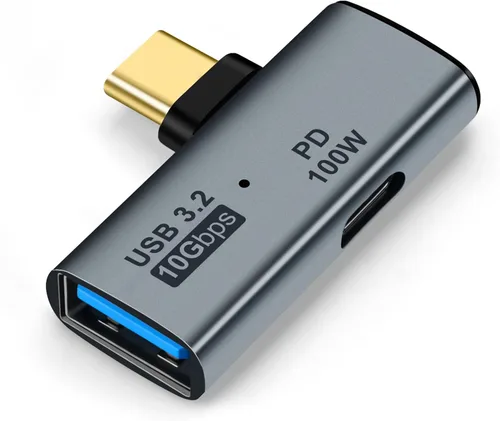 Miniatura 8 de Adaptador USB C OTG, carga PD tipo C de 100 W a divisor USB C dual para iPhone 15 Pro Max, Google TV Chromecast 2020, MacBook, Samsung Galaxy