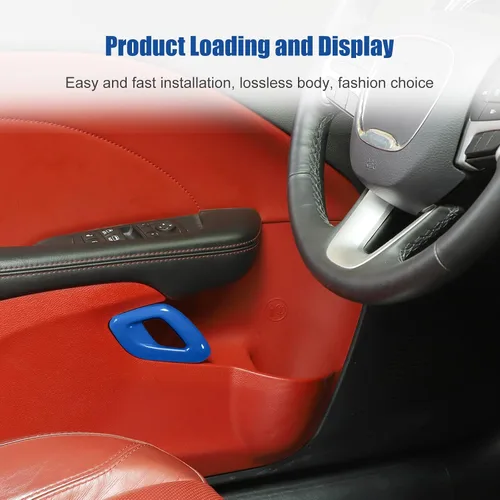 Miniatura 7 de Voodonala Para Dodge Challenger 2015-2023 - Cubierta interior de la manija de la puerta del auto, accesorios para Dodge Challenger 2015-2023