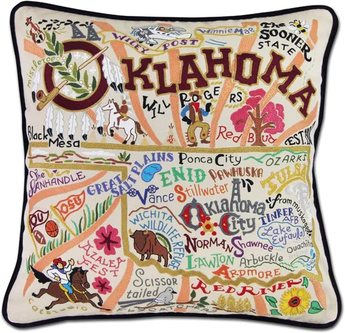 Miniatura 55 de Catstudio Almohada decorativa bordada a mano de Texas