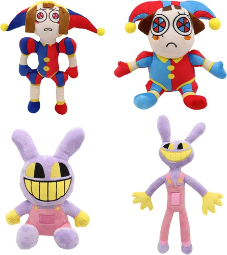 Miniatura 7 de SAJISP The Amazing Digital Circus Peluche, Regalo de Juguete de Peluches Pomni de 10.3", Linda Muñeca de Figura de Peluche para Niños y Adultos