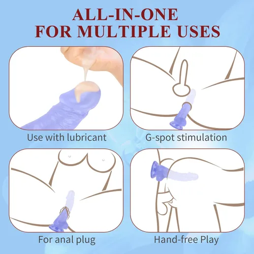 Miniatura 4 de Consolador sexual realista de 7 pulgadas, consolador suave con eje curvado para estimulación del punto G vaginal, material seguro para el cuerpo