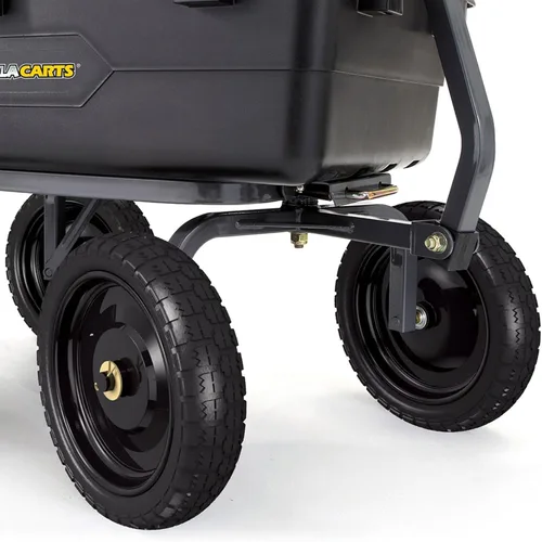 Miniatura 8 de Gorilla Carts Paquete de 2 Neumáticos de Repuesto Sin Pinchazos de 13 Pulgadas, Capacidad de 300 lb Cada Uno – Poliuretano Sólido, Cubo de 2.16