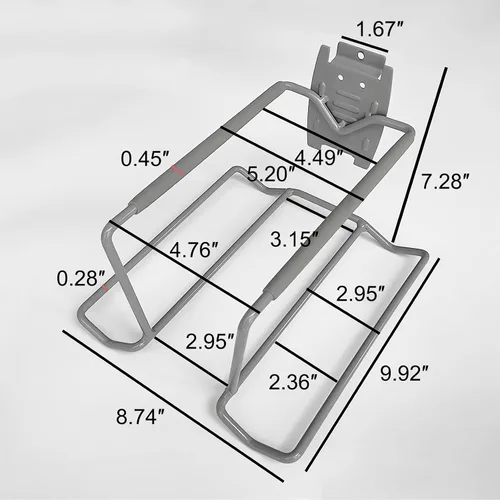 Miniatura 5 de Aolamegs Soporte para raqueta de tenis de metal para montaje en pared, de acero resistente, soporte de almacenamiento para raqueta de bádminton