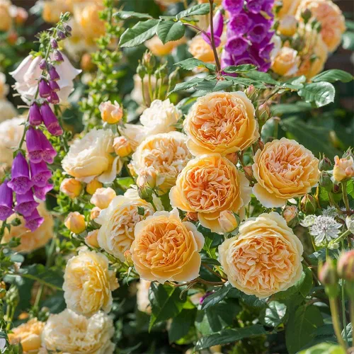Miniatura 2 de Rosas trepadoras inglesas de reliquia, planta de raíz propia viva para jardín al aire libre, Crown Princess Margareta®, muy fragantes, zonas