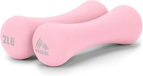 Miniatura 12 de RBX Pesas de mano, pesas de mano de neopreno para entrenamientos en casa, entrenamiento cardiovascular y de fuerza, equipo de gimnasio en casa