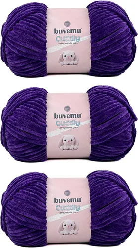 Miniatura 23 de Hilo de felpilla de terciopelo, súper suave y esponjoso, para tejer, hacer manualidades, color amigurumi, duradero para el desprendimiento, 3.53