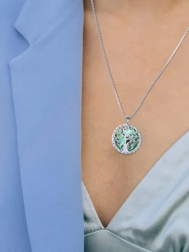 Miniatura 2 de SmileBelle Tree of Life Necklace as Birthday Gifts for Mom Grandma, Mom Gifts for Stepmom as Bonus Mom Gifts From Daughter, Silver Mother in Law
