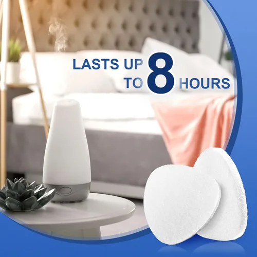 Miniatura 3 de Maitys 50 almohadillas de repuesto para purificador de aire para aromaterapia, difusor de aceite esencial compatible con humidificador, purificador