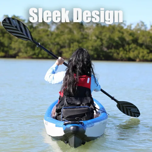 Miniatura 6 de Sea Eagle RazorLite Kayak inflable – Ligero, punto caído, kayak de turismo de alta velocidad – Solo o en tándem – Asiento trasero alto, remo (s)