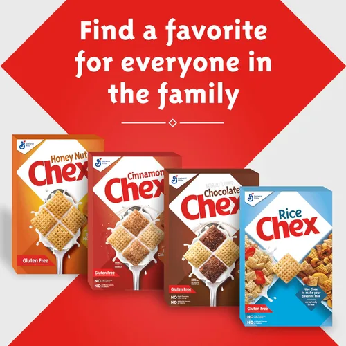 Miniatura 8 de Cereal Chex Canela, cereales para desayuno sin gluten, hechos con grano integral, tamaño familiar, 19.2 onzas